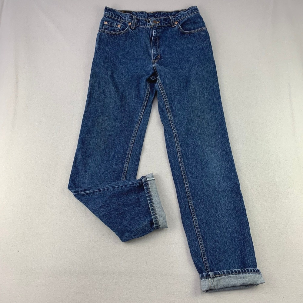 Vintage 90s Levi's Jeans 555 Guy's Fit Low Rise Women 13 JR XL Blue Denim USA